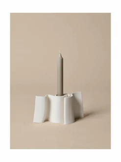Kynttilät & Lyhdyt|Ferm Living Dedali-kynttilänjalka OFF-WHITE