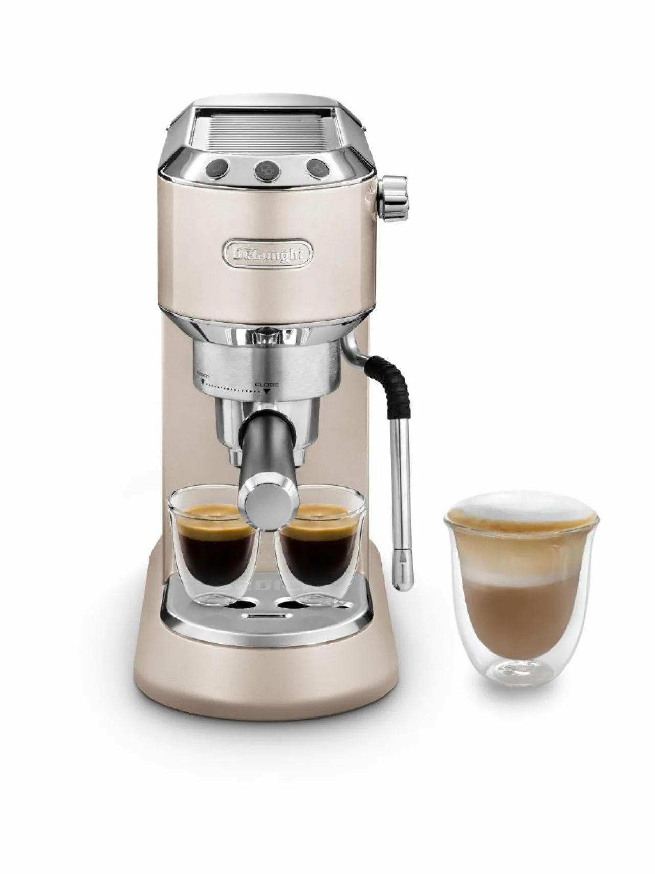 Kahvin- & Vedenkeittimet|Delonghi Dedica Arte -espressokeitin BEIGE, STEEL