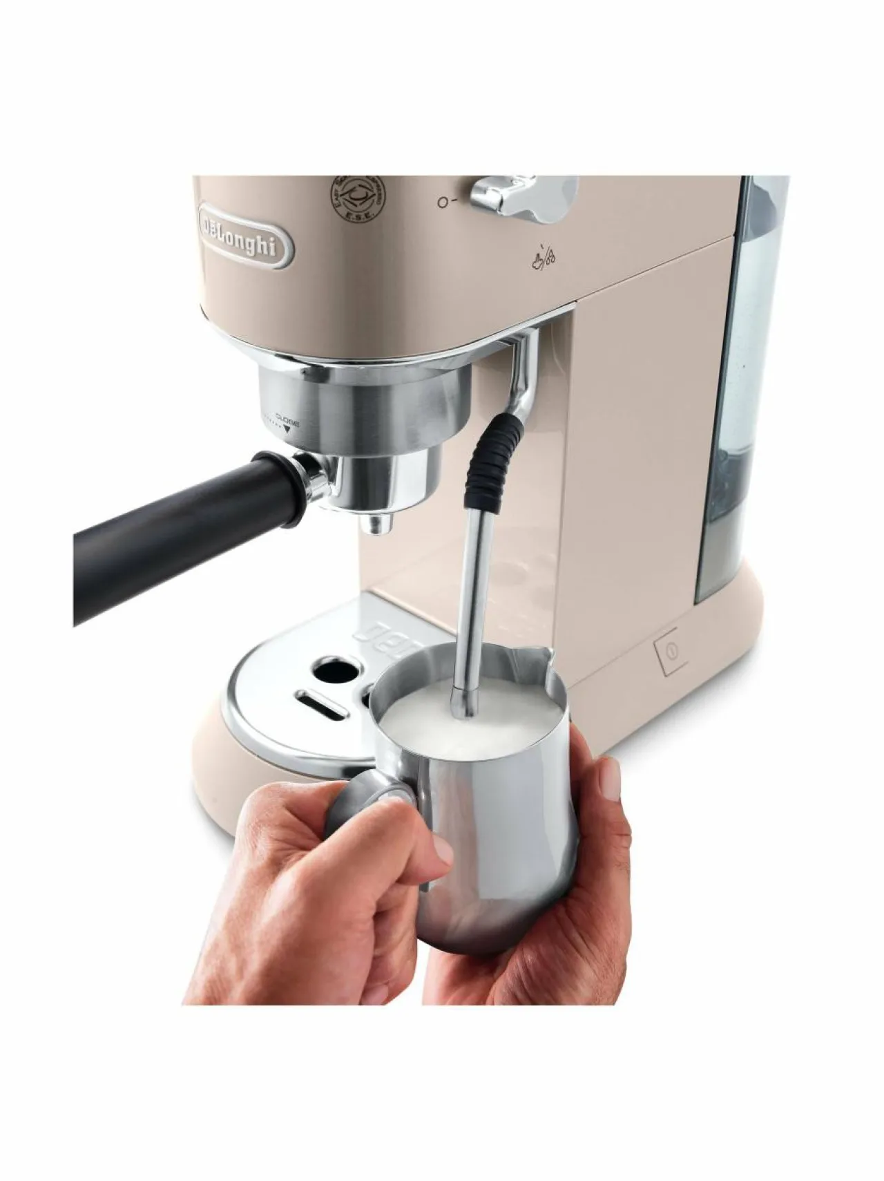 Kahvin- & Vedenkeittimet|Delonghi Dedica Arte -espressokeitin BEIGE, STEEL