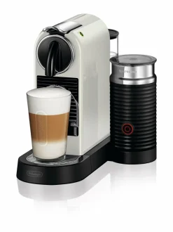 Kahvin- & Vedenkeittimet|Nespresso DeLonghi Citiz & Milk Coffee Maker -kahvikapselikone WHITE