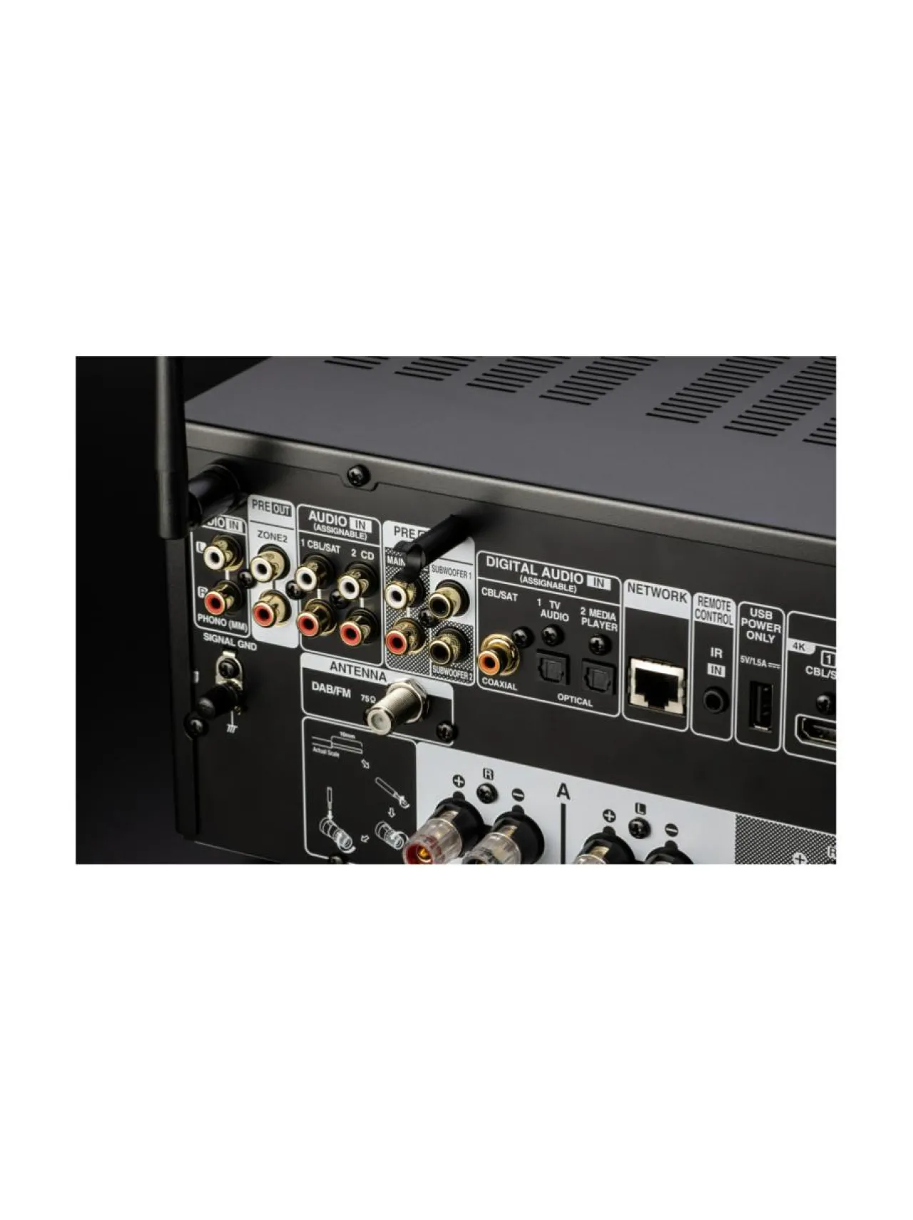 Audio|Denon DRA-900H AV-stereoviritinvahvistin, musta