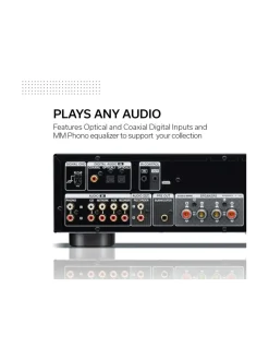 Audio|Denon PMA-600NE integroitu stereovahvistin, hopea
