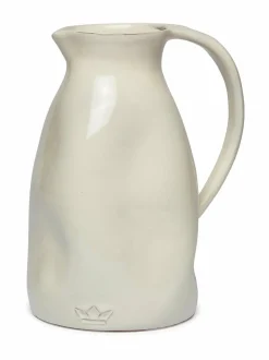 Tarjoiluastiat|DUTCHDELUXES Dented- keraaminen kannu 2,5 l W WHITE