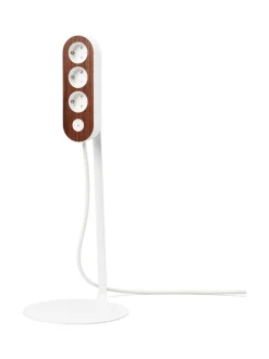 Turvatuotteet|MyNolla Design Jatkojohto Lattiajalusta - 2,8m VALKOINEN/PÄHKINÄ