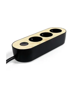 Turvatuotteet|MyNolla Design Jatkojohto, 2m - Saarni BLACK