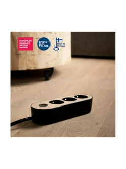 Turvatuotteet|MyNolla Design Jatkojohto, 2m - Tammi BLACK