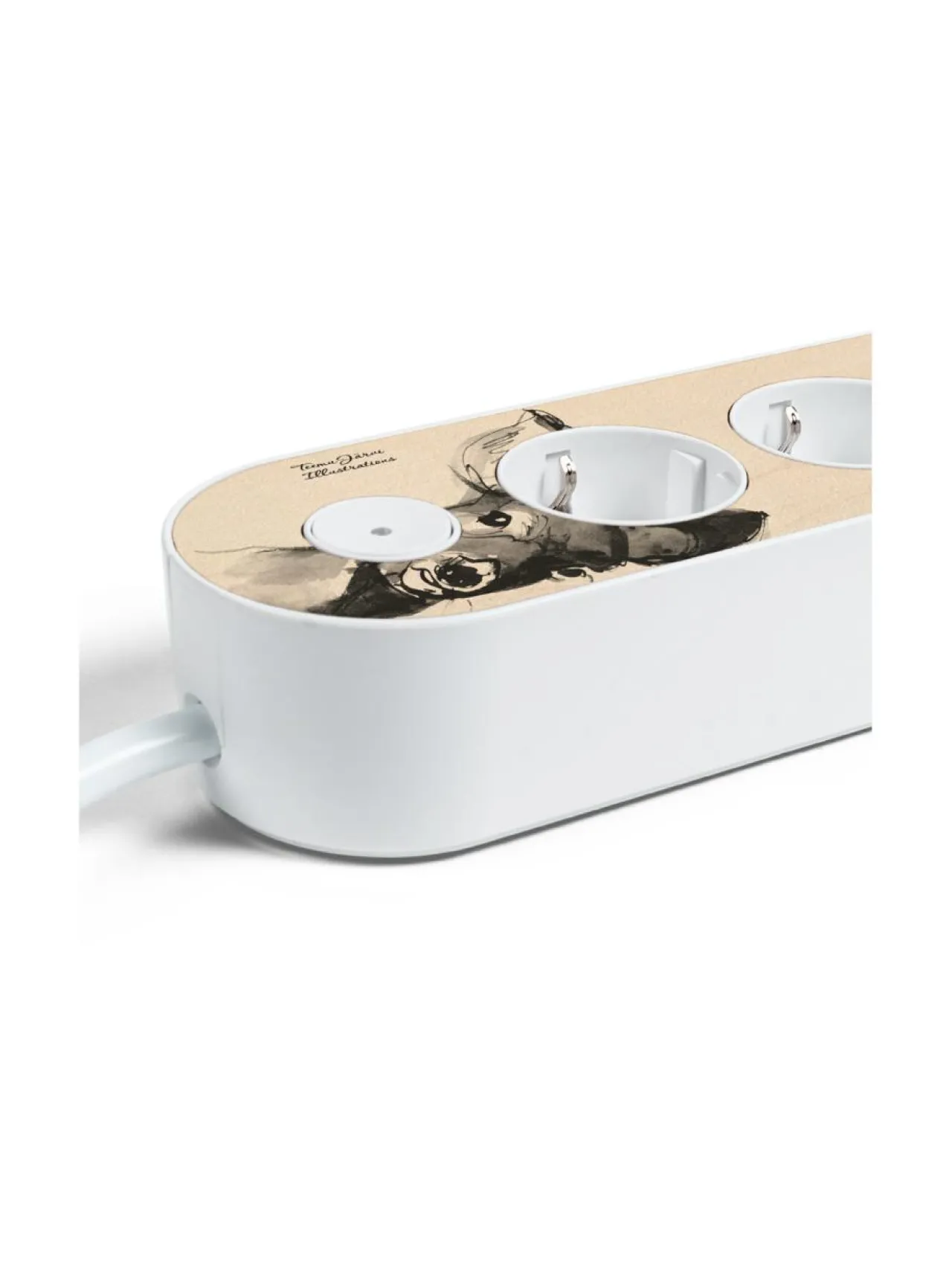 Turvatuotteet|MyNolla Design Jatkojohto, 2m - Teemu Järvi (Hurmaava Peura) WHITE