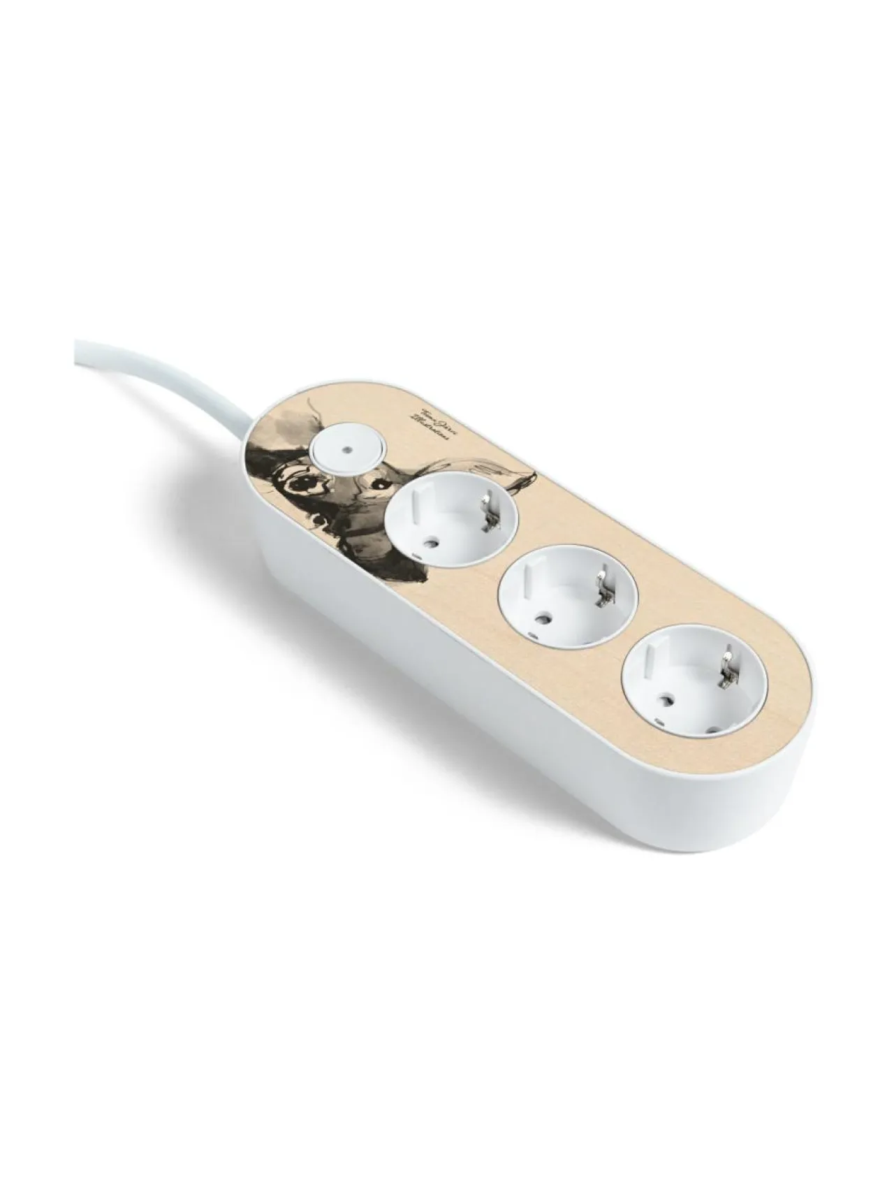 Turvatuotteet|MyNolla Design Jatkojohto, 2m - Teemu Järvi (Hurmaava Peura) WHITE