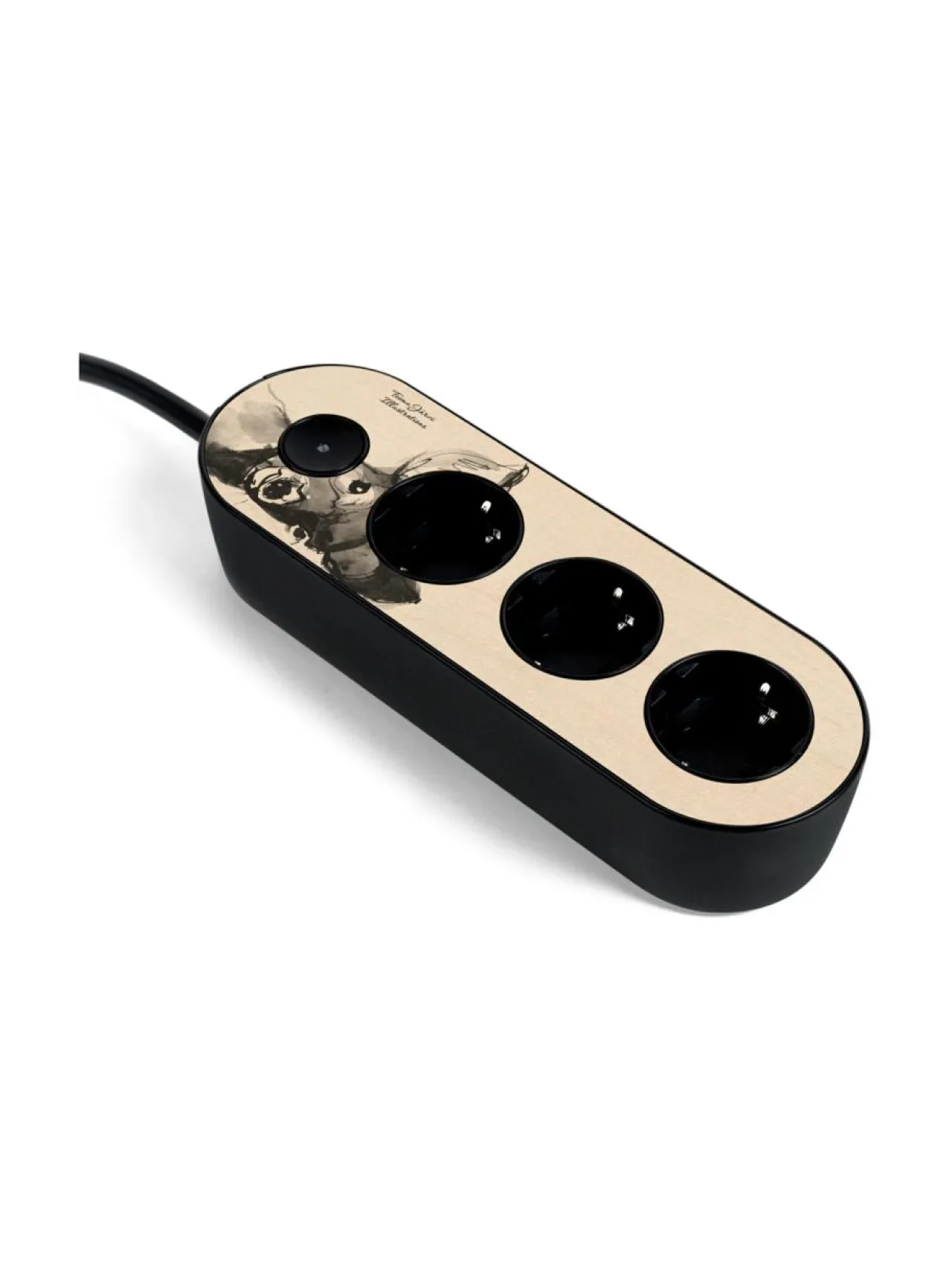 Turvatuotteet|MyNolla Design Jatkojohto, 2m - Teemu Järvi (Hurmaava Peura) BLACK