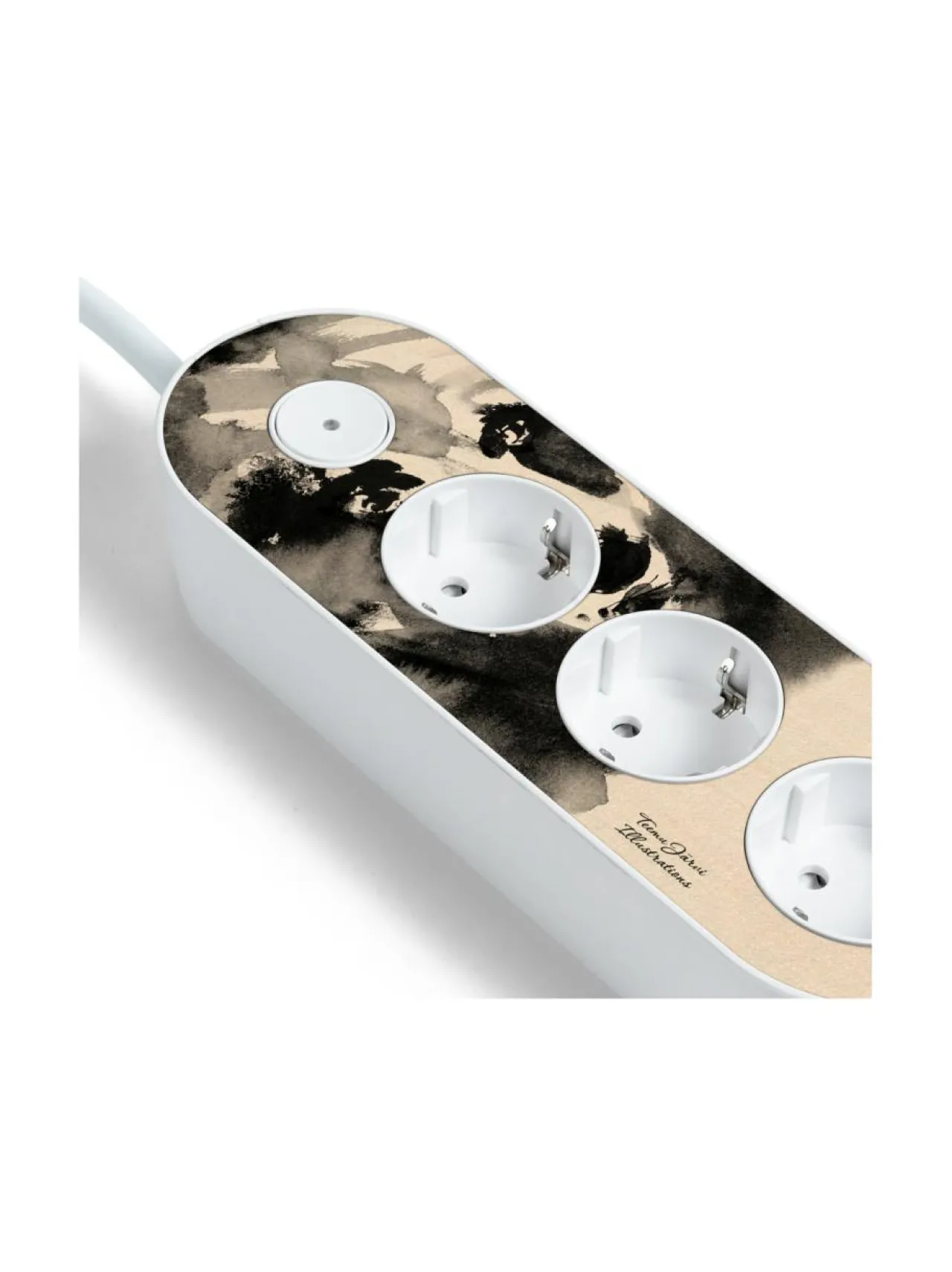 Turvatuotteet|MyNolla Design Jatkojohto, 2m - Teemu Järvi (Salaperäinen karhu) WHITE