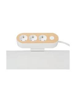 Turvatuotteet|MyNolla Design Jatkojohto Pöytäteline - 2m VALKOINEN/TAMMI