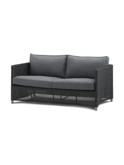 Puutarhakalusteet & Pehmusteet|Cane-Line Diamond- 2-istuttava sohva HARMAA