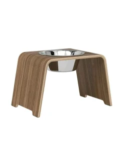 Ruokakupit Ja -Tarvikkeet|dogBar ® Single korotettu ruokakuppi - Pähkinä RUOSTUMATON TERÄS