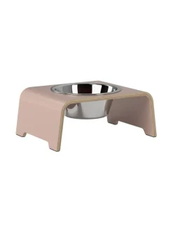 Ruokakupit Ja -Tarvikkeet|dogBar ® Single korotettu ruokakuppi - Vanha roosa RUOSTUMATON TERÄS