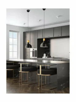 Kattovalaisimet|Design by Grönlund Dominica-kattovalaisin BLACK