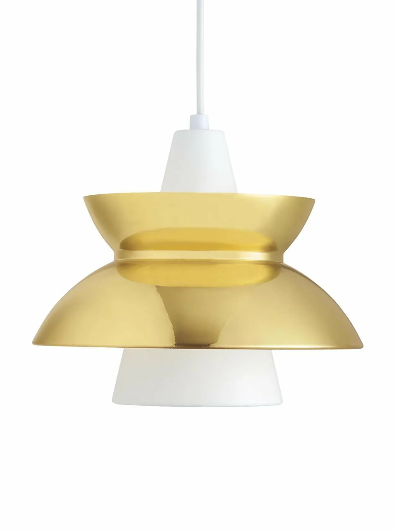 Kattovalaisimet|Louis Poulsen Doo-Wop-kattovalaisin 28,3 cm VALKOINEN/MESSINKI