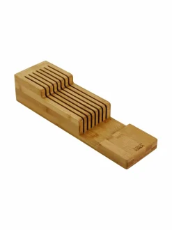 Keittiötarvikkeet|Joseph Joseph DrawerStore 2-kerroksinen veitsijärjestäjä BROW/WOOD