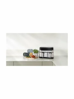 Muut Keittiölaitteet|Obh Nordica Dual Easy Fry & Grill Air Fryer -kiertoilmakeitin, 8.3L STEEL