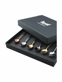 Aterimet & Tarjoiluvälineet|Mepra Due Bronzo kahvilusikka 6 kpl lahjapakkauksessa