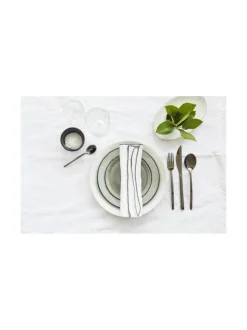 Aterimet & Tarjoiluvälineet|Mepra Due Oro Nero aterinsetti 24 osaa