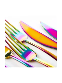 Aterimet & Tarjoiluvälineet|Mepra Due Rainbow aterinsetti 24 osaa