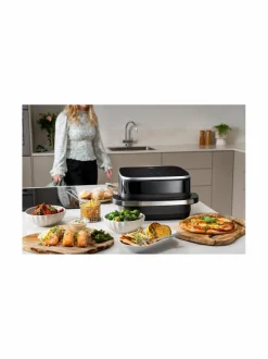 Muut Keittiölaitteet|Obh Nordica Easy Fry XL Surface Air Fryer -kiertoilmakypsennin, 1kg BLACK