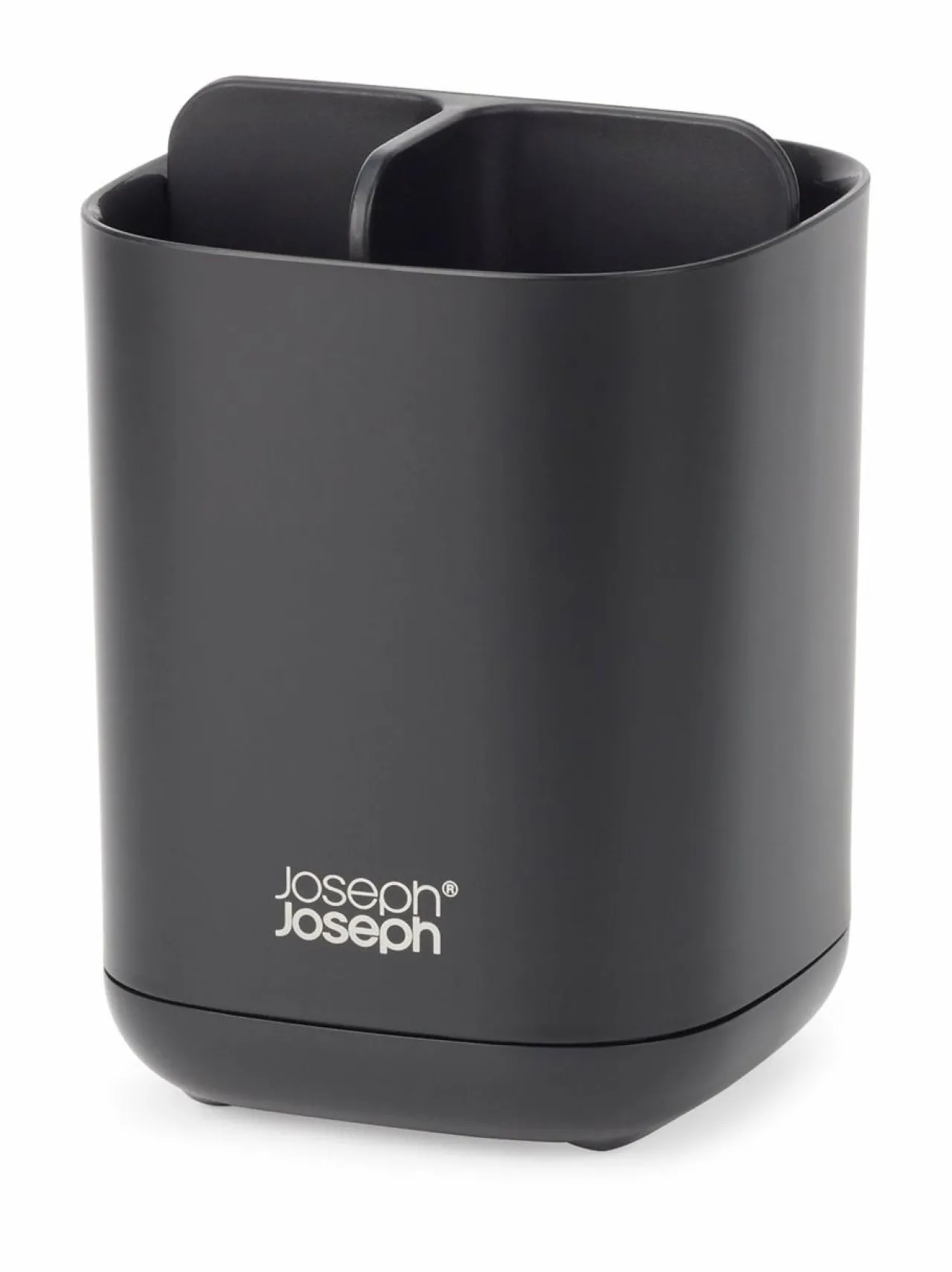Kylpyhuonetarvikkeet|Joseph Joseph EasyStore Toothbrush Caddy -hammasharjateline 12,7 x 9 x 9 cm MATT BLACK