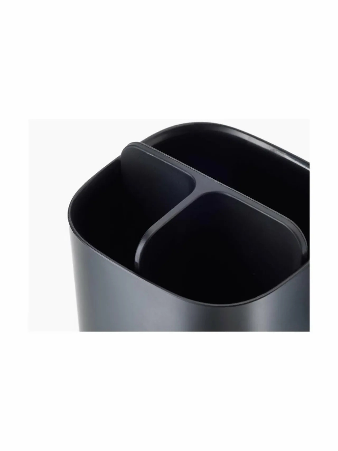 Kylpyhuonetarvikkeet|Joseph Joseph EasyStore Toothbrush Caddy -hammasharjateline 12,7 x 9 x 9 cm MATT BLACK