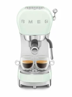 Kahvin- & Vedenkeittimet|Smeg ECF02-espressokone PASTEL GREEN