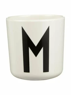 Mukit & Kupit & Asetit|Design Letters Ecozen-kirjainmuki, M VALKOINEN/MUSTA