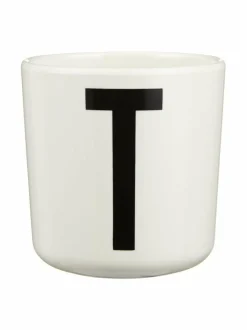 Mukit & Kupit & Asetit|Design Letters Ecozen-kirjainmuki, T VALKOINEN/MUSTA