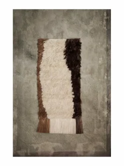 Huovat & Päiväpeitot|Ferm Living Edge-seinämatto 110 x 50 cm OFF-WHITE/COFFEE
