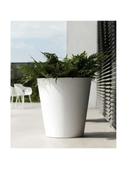 Ruukut & Istutusastiat|Elho Pure Straight Ruukku ⌀ 50 x K 51 cm VALKOINEN