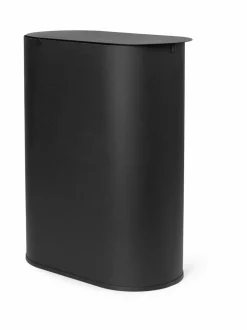 Koriste-Esineet|Ferm Living Enkel-teräsroskakori BLACK