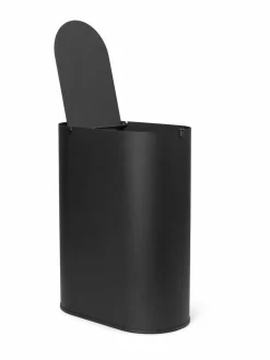 Koriste-Esineet|Ferm Living Enkel-teräsroskakori BLACK