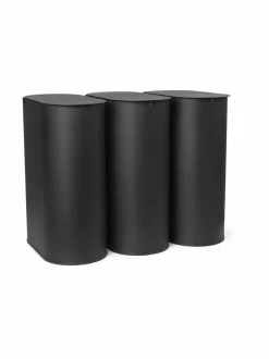 Koriste-Esineet|Ferm Living Enkel-teräsroskakori BLACK