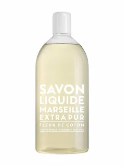 Wellness|Compagnie de Provence Extra Pur Cotton Flower -nestesaippua, täyttöpakkaus 1 l