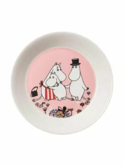 Lautaset & Kulhot|Moomin Arabia Family Time -lautanen 15 cm PINK