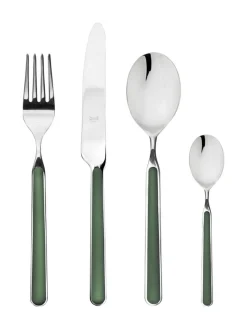 Aterimet & Tarjoiluvälineet|Mepra Fantasia aterinsetti 24 osaa GREEN