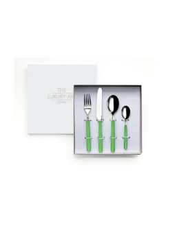 Aterimet & Tarjoiluvälineet|Mepra Fantasia lasten aterinsetti, 4 osaa APPLE GREEN