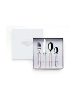 Aterimet & Tarjoiluvälineet|Mepra Fantasia lasten aterinsetti, 4 osaa PALE ROSE