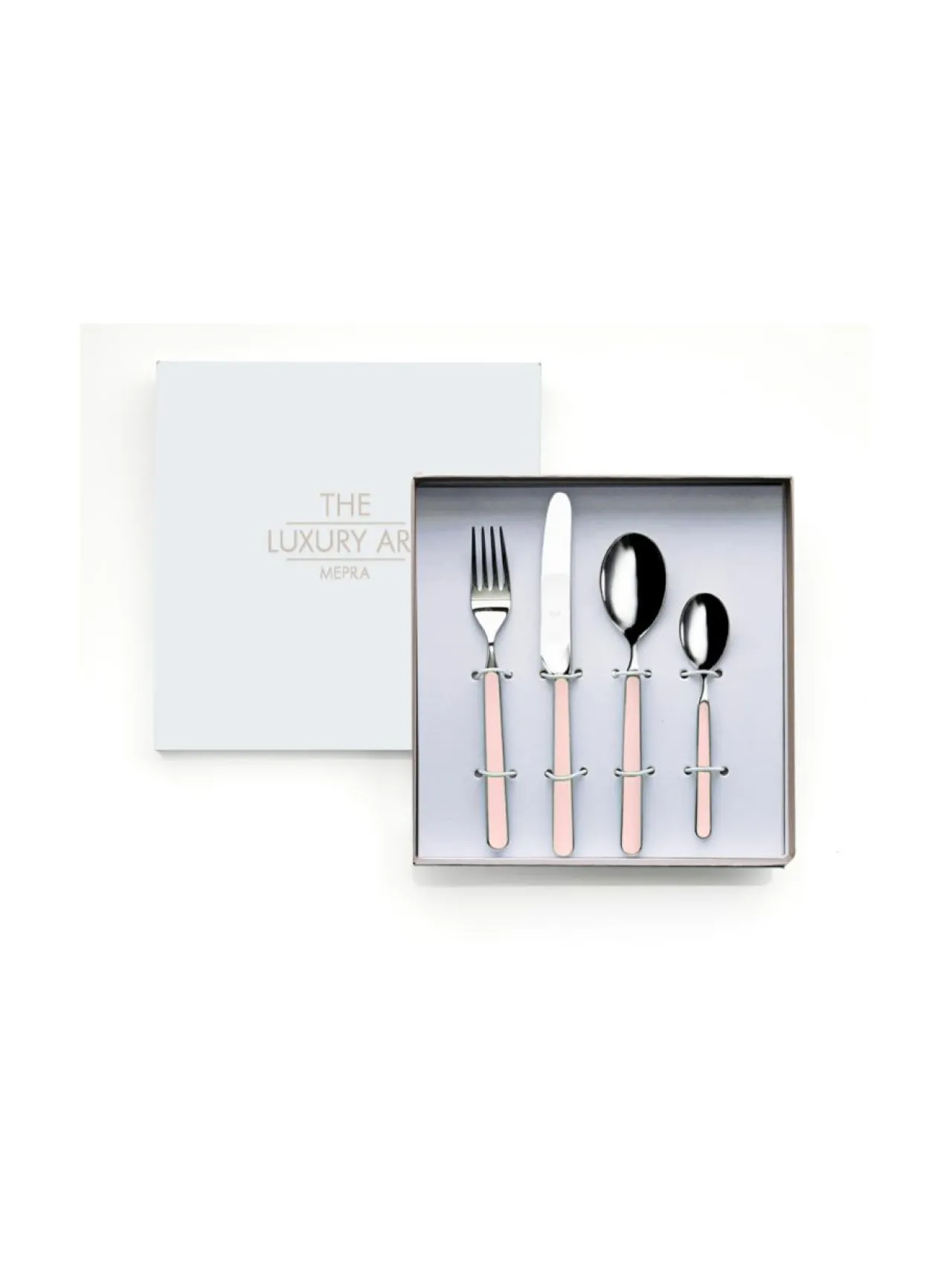 Aterimet & Tarjoiluvälineet|Mepra Fantasia lasten aterinsetti, 4 osaa PALE ROSE