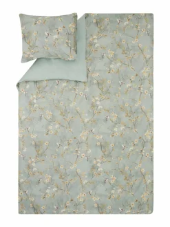 Liinavaatteet|Villa Stockmann Fantasia-pussilakana AQUA GREEN COMBO