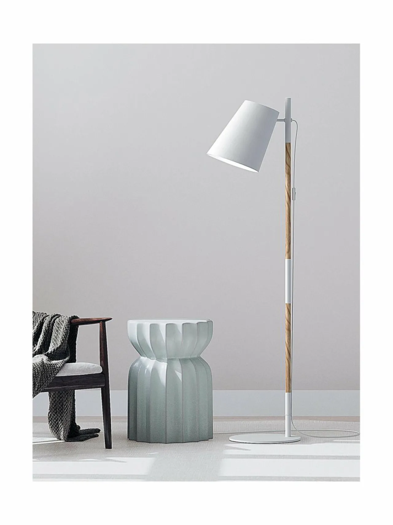 Lattiavalaisimet|Design by Grönlund Finder-lattiavalaisin 155 cm WHITE