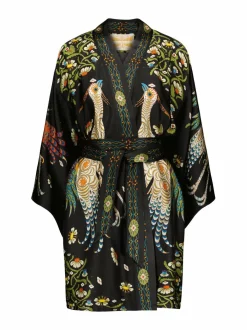 Kylpyhuonetekstiilit|Klaus Haapaniemi & Co Firebird-kimono BLACK