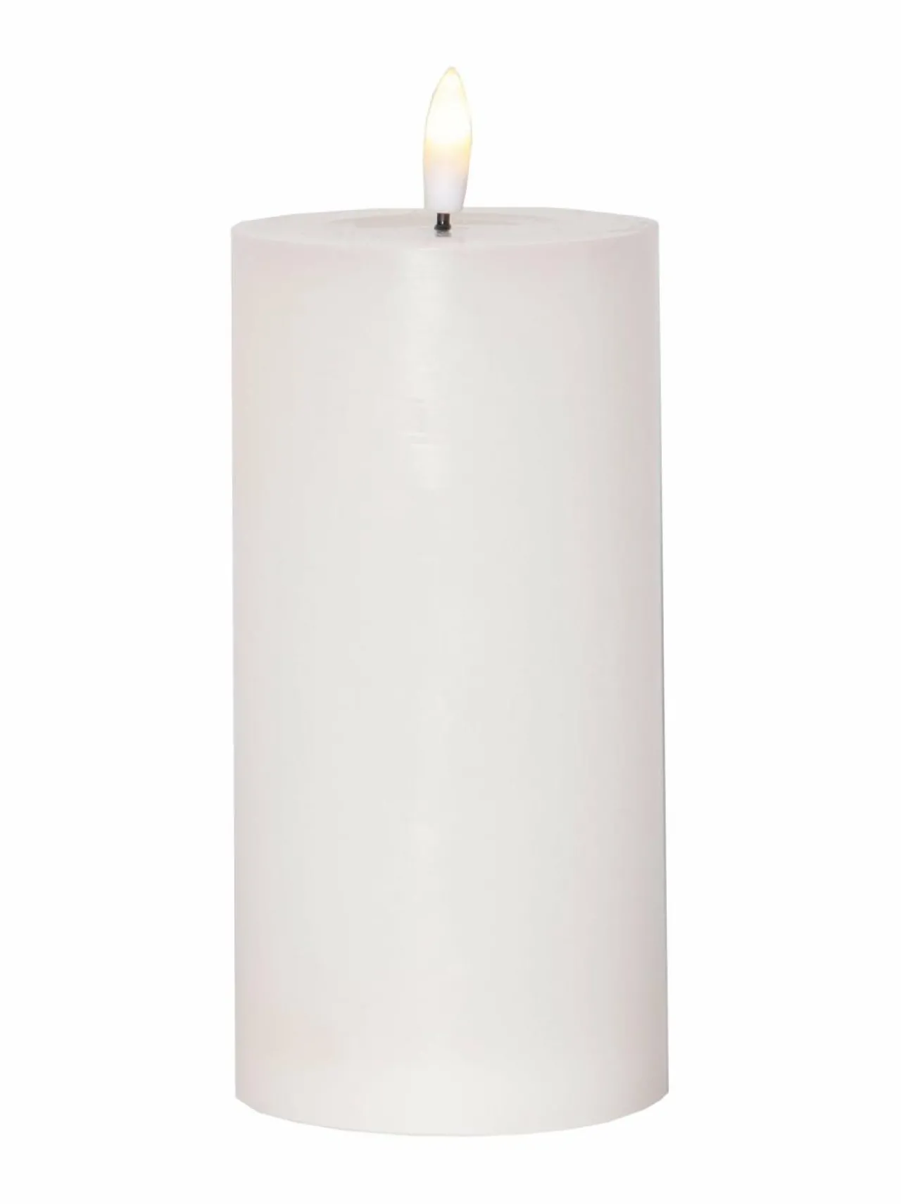 Jouluvalot|Star Trading Flamme Charge LED -pöytäkynttiläsetti 10 cm + 12,5 cm + 15 cm VALKOINEN