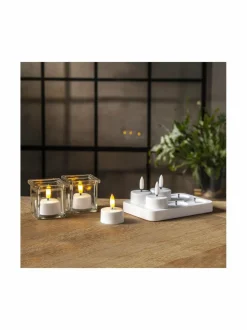 Jouluvalot|Star Trading Flamme Charge LED -tuikkukynttilät 6 kpl WHITE