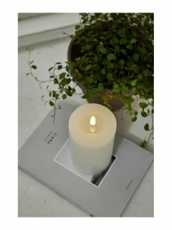 Jouluvalot|Star Trading Flamme Flow LED -kynttilä 7,5 x 7,5 x 15 cm VALKOINEN