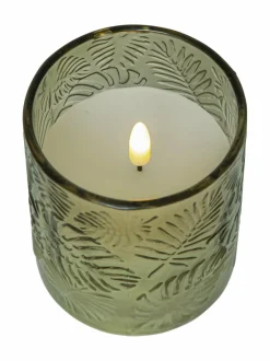 Jouluvalot|Star Trading Flamme Leaf LED -kynttilä 8,5 x 8,5 x 10 cm VIHREÄ