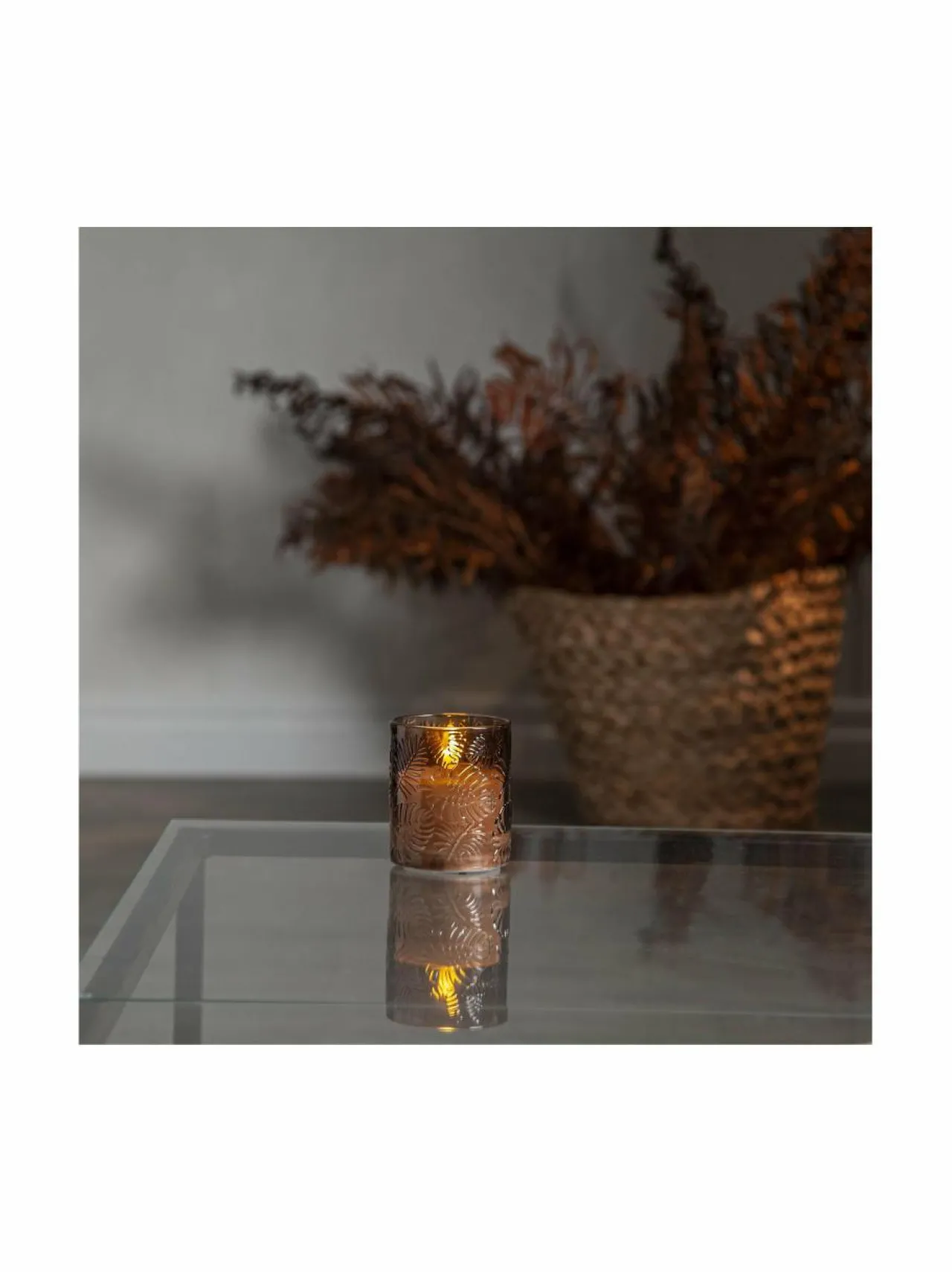 Jouluvalot|Star Trading Flamme Leaf LED -kynttilä 8,5 x 8,5 x 10 cm RUSKEA